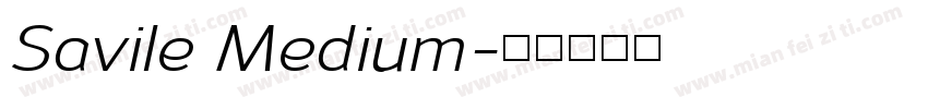 Savile Medium字体转换